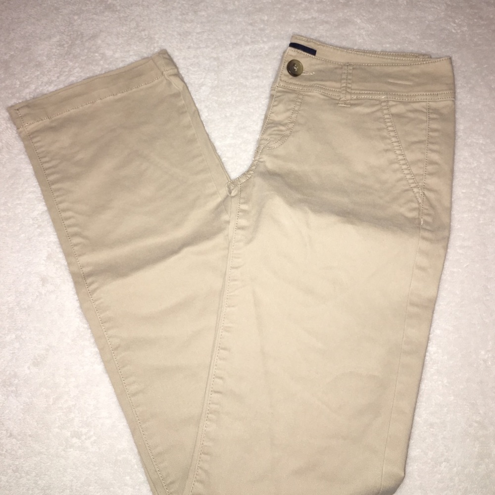 Khaki boot cut pants AE