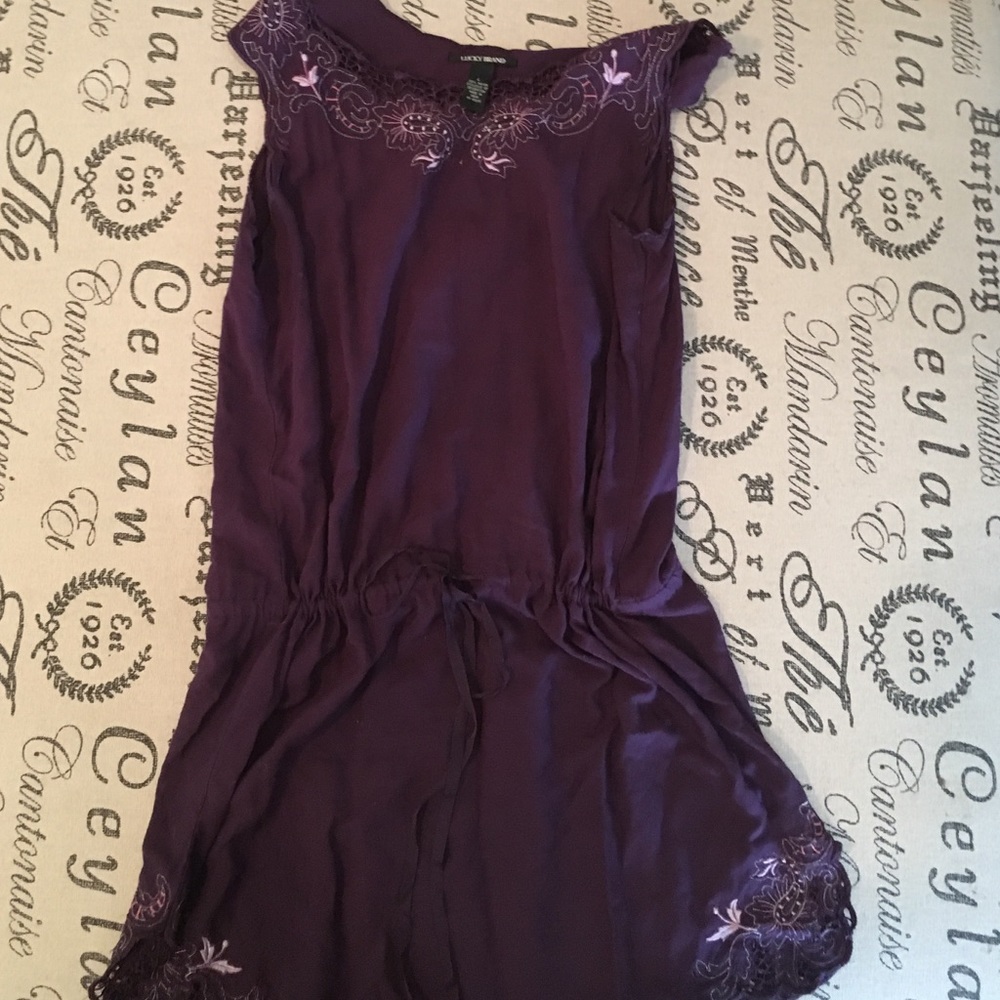 Dark purple mini dress