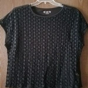 Casual and pretty black top