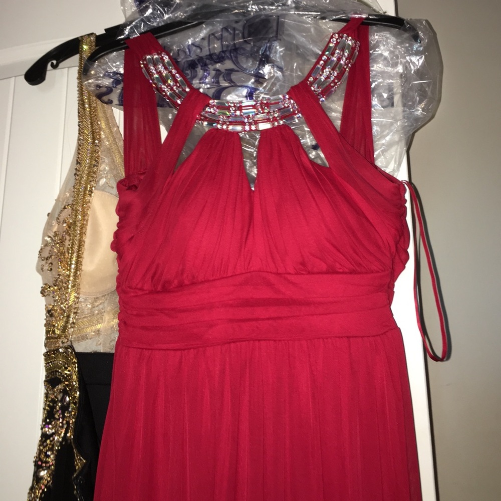 All red prom/military ball dress! Worn once.