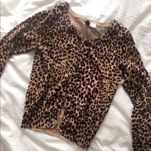 Leopard print cardigan