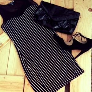 🌵🌵 Pinstripe Mesh Back Bodycon Dress 🌵🌵