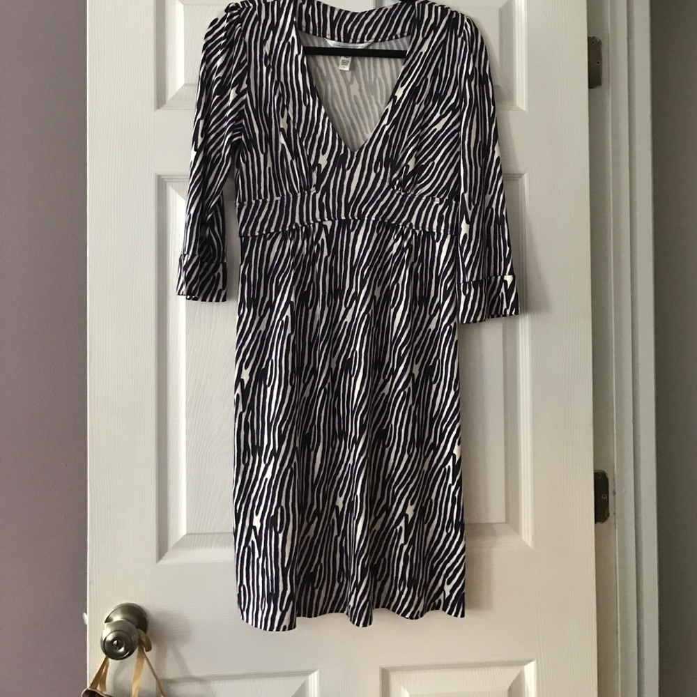Diane von Furstenberg zebra dress size 8
