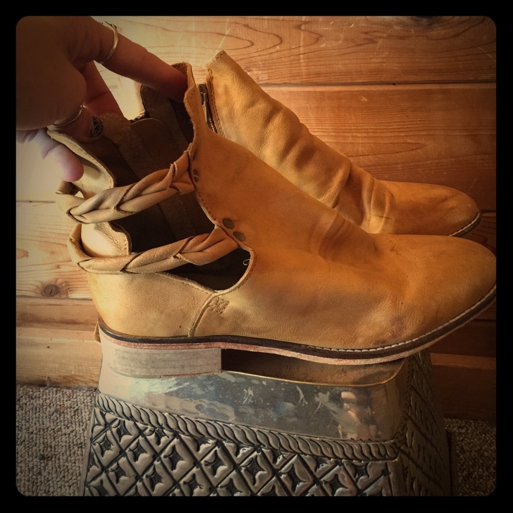 Free People Leather Booties
