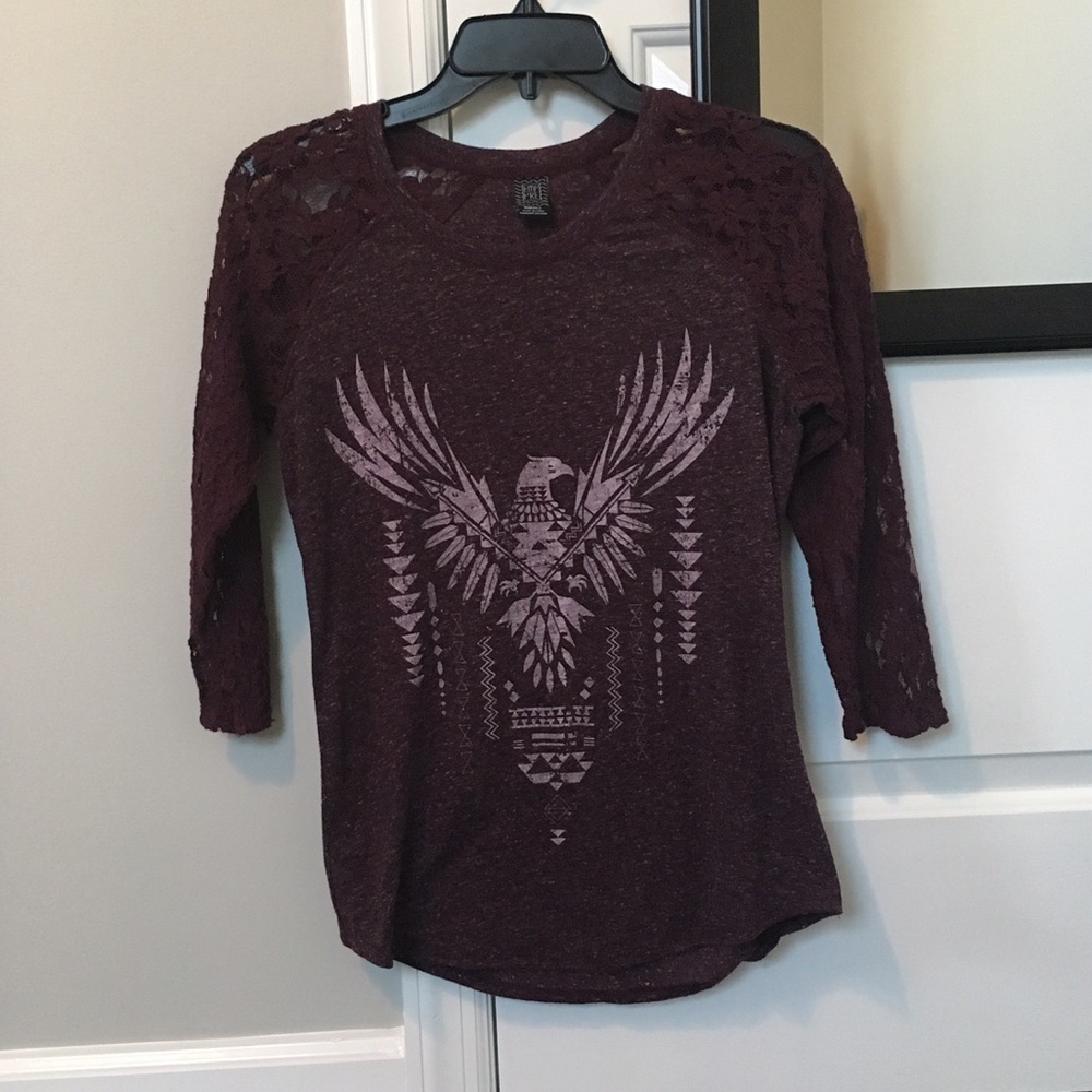 dark purple eagle shirt