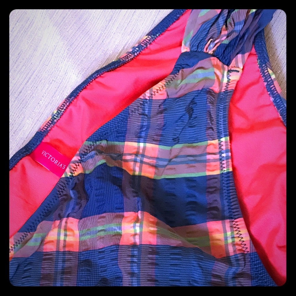 Victoria's Secret plaid swim bottoms