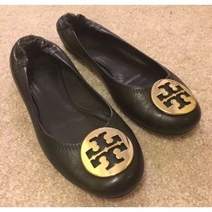 Tory Burch Black Reva Flats