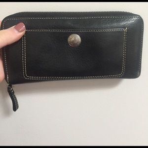 Lightly used authentic Coach leather wallet