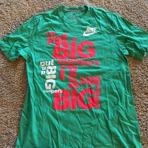 Salmon white and green Nike t shirt