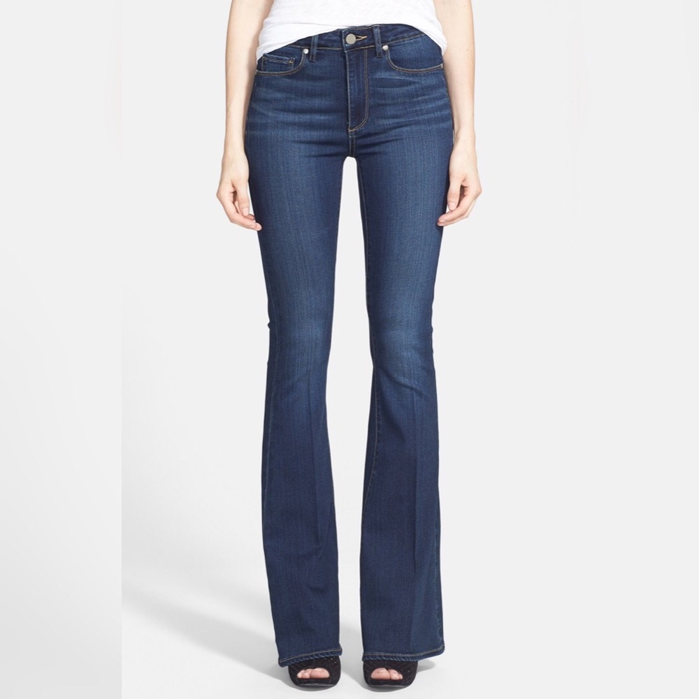 Like New Paige denim flare leg jeans
