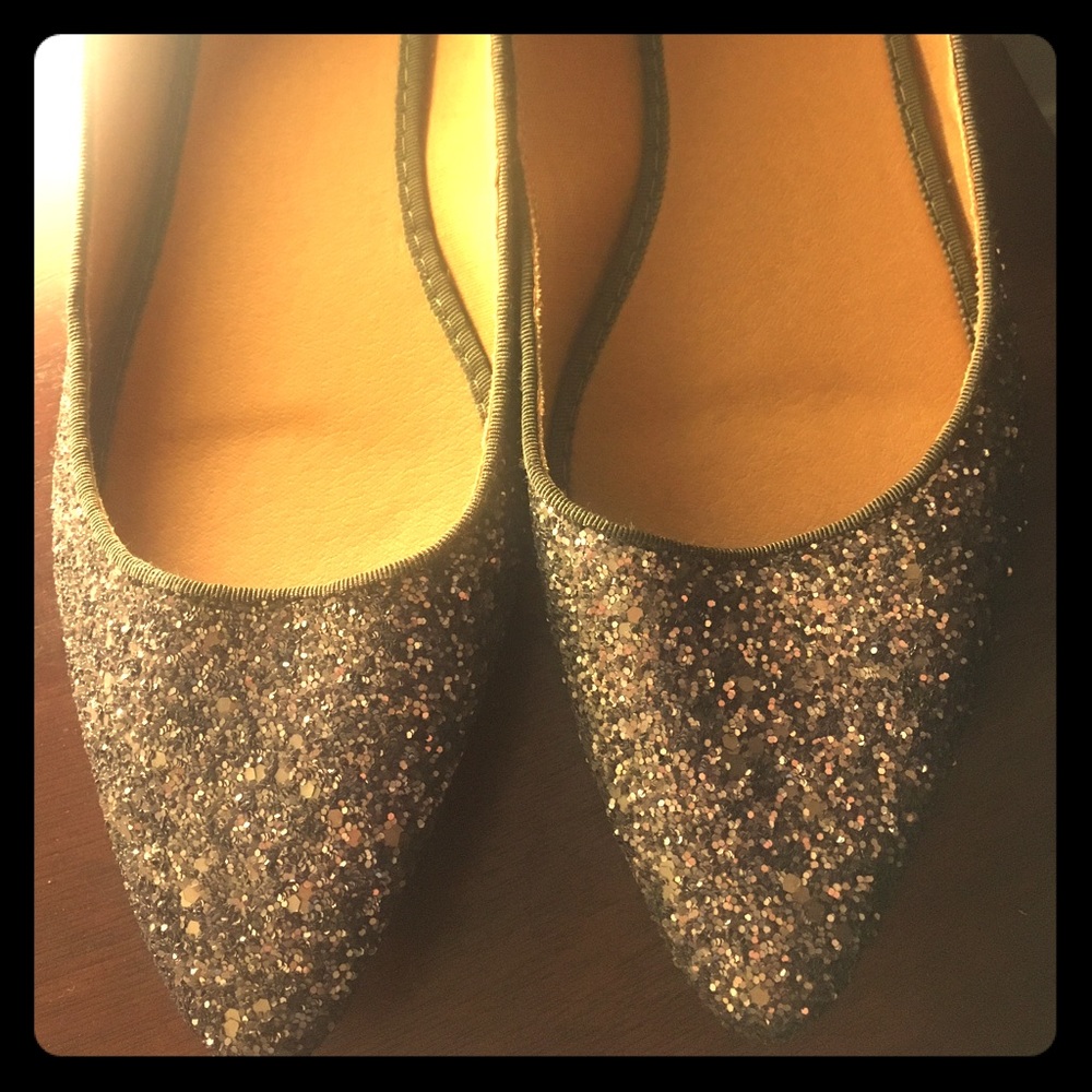 Gap Silver Sparkle Flats