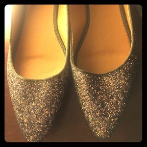Gap Silver Sparkle Flats