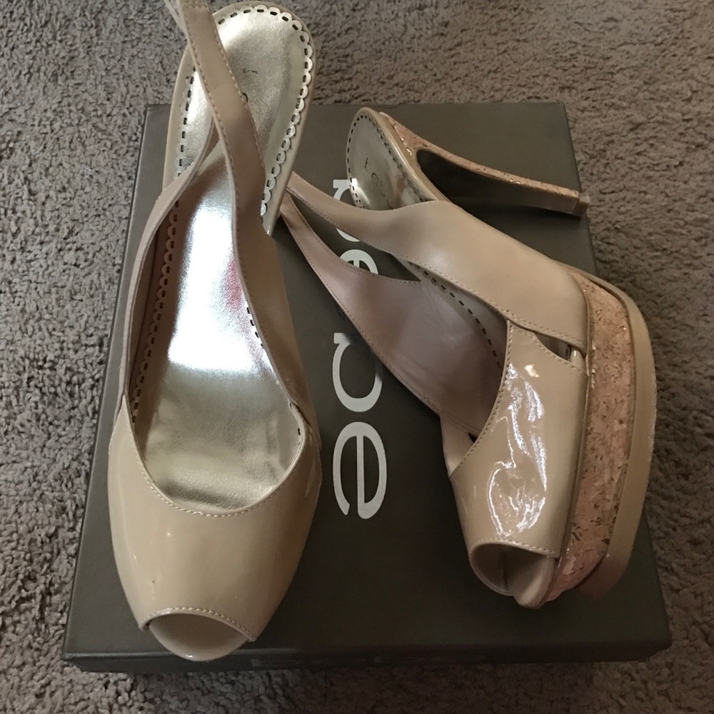 Women's peep toe heels from BeBe