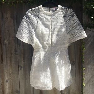 Revolve - White Tiger Mist Romper - Southern Belle