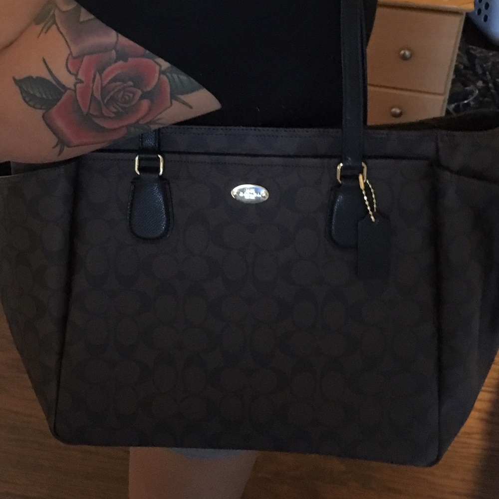 Final Mark Down 💕Coach Dark Brown Diaper Bag
