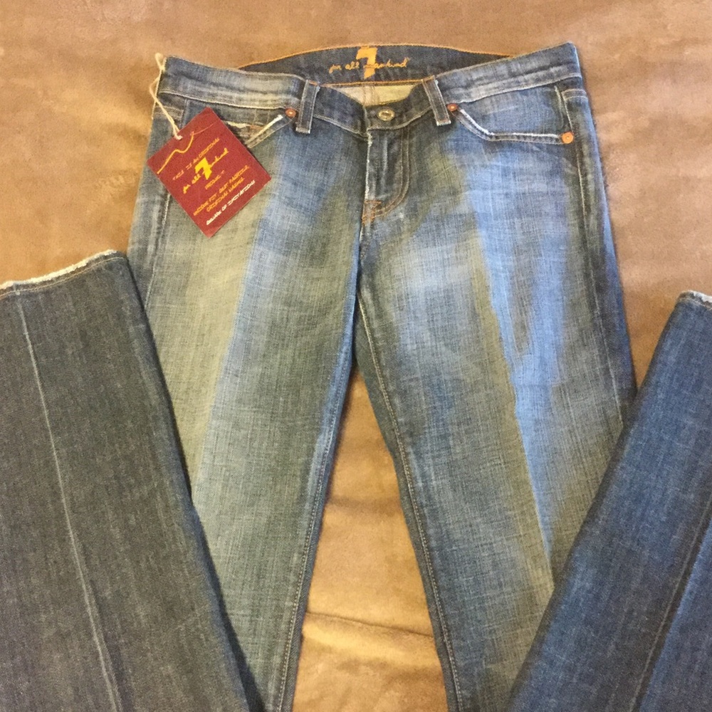 New Seven 7 For All Mankind STR8 Jeans Size 28