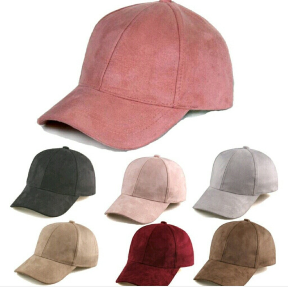ONE LEFT! Suede Baseball Hats