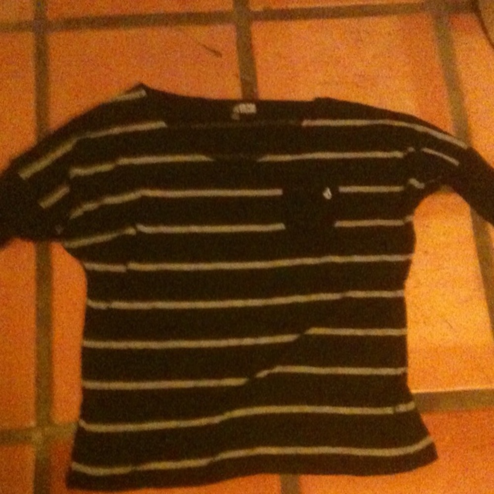 Striped volcom shirt