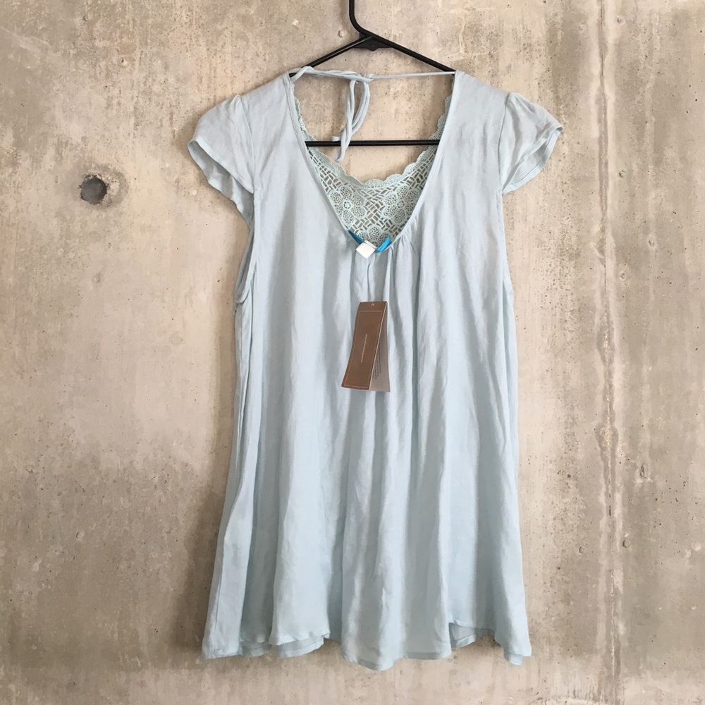 Elegant and soft baby blue Blouse