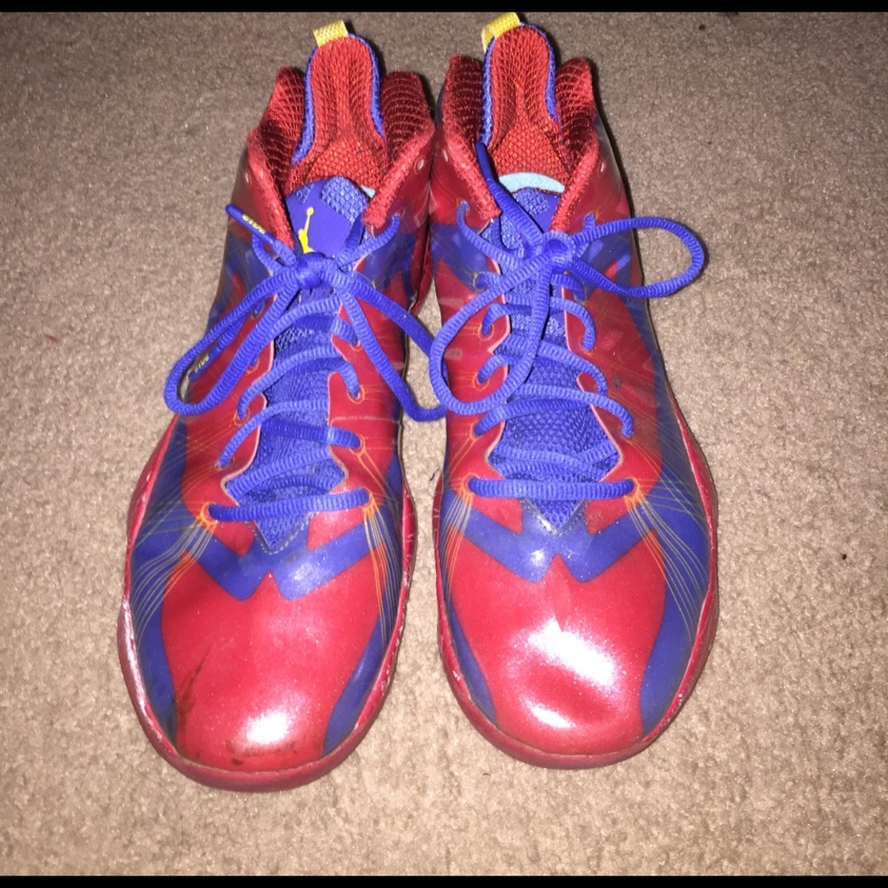 Air Jordan's 2012 Flywire Red and blue