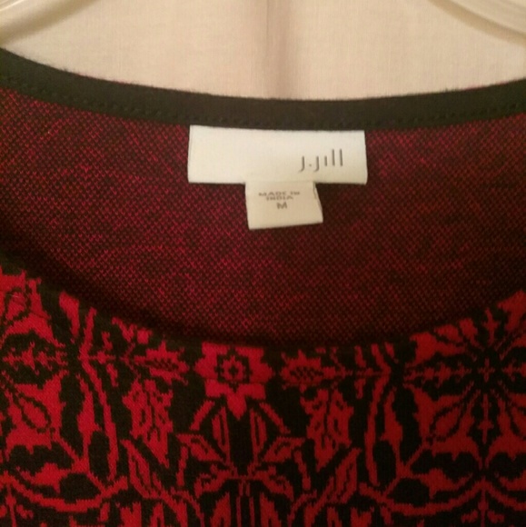 J.Jill Christmas Snowflake Top - Picture 3 of 3