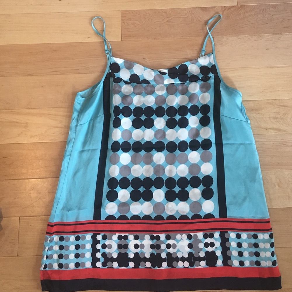 Multi color silk camisole, great for any occasion