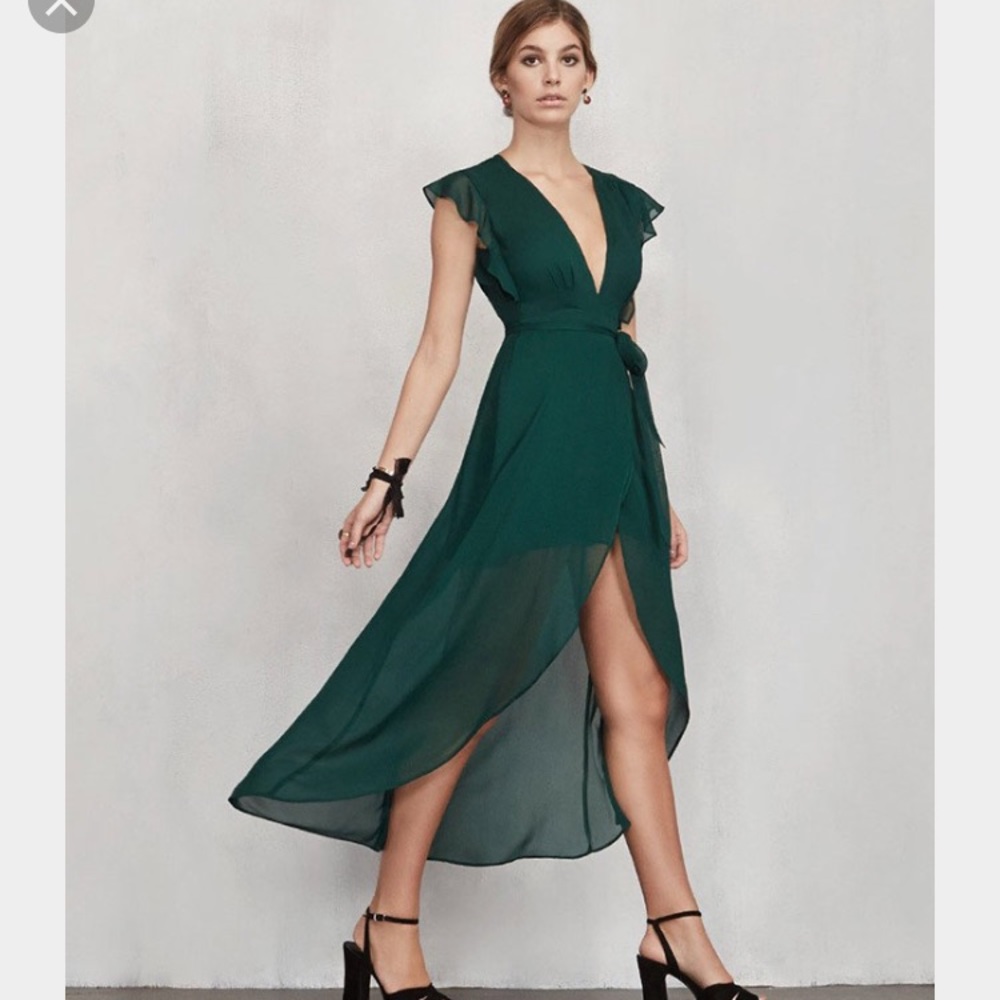 The Reformation wrap dress.