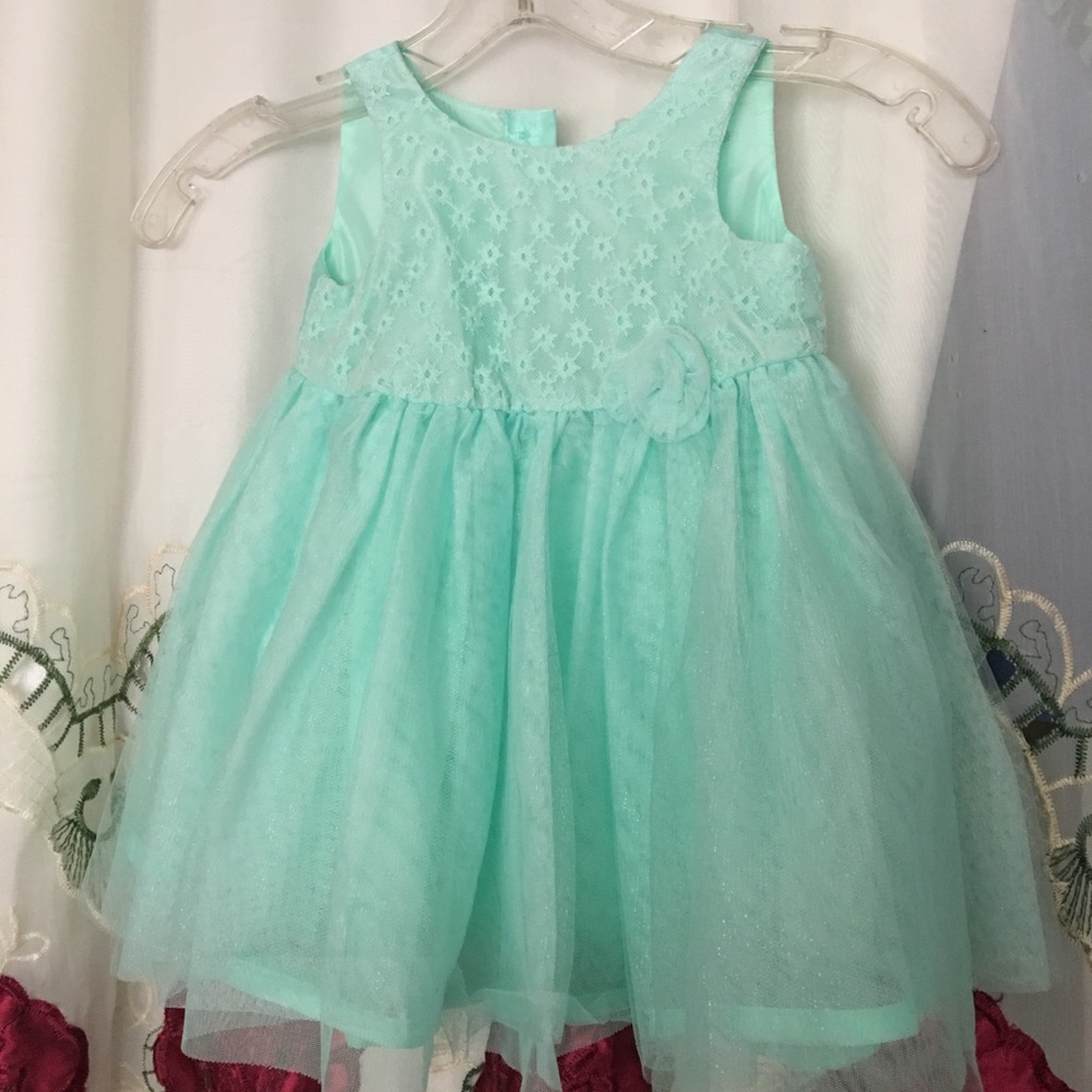 Mint baby dress