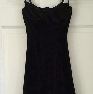 *On Hold* Black Velvet Bustier Dress