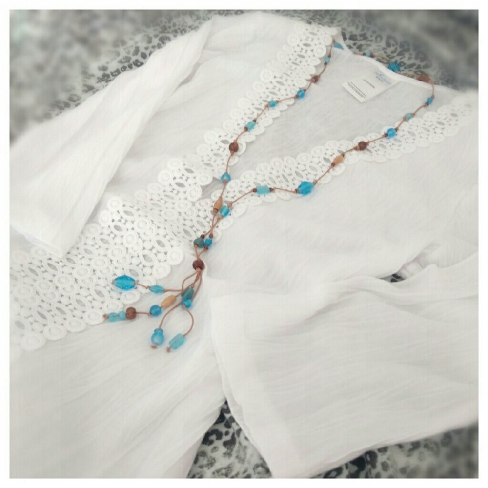 ⚓ Bathing Suit Cover Up & Necklace ⚓