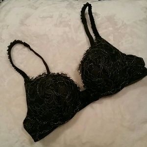 Black lacey aerie bra