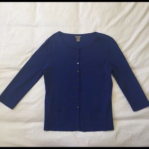 Ann Taylor Blue Cardigan