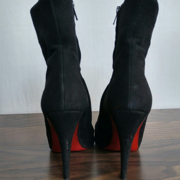🎉HP🎉Christian Louboutin Suede Booties 120mm - Picture 3 of 8