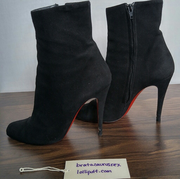 🎉HP🎉Christian Louboutin Suede Booties 120mm - Picture 4 of 8