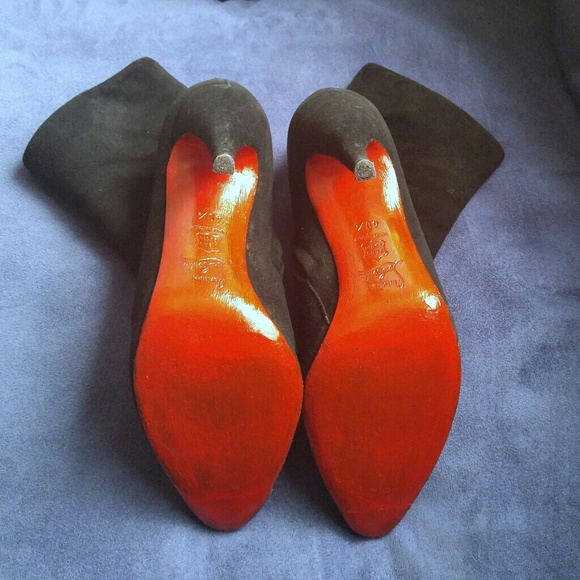 🎉HP🎉Christian Louboutin Suede Booties 120mm - Picture 8 of 8