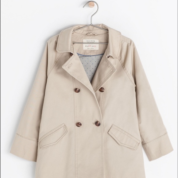 zara girls trench coat