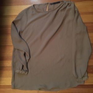 Zara beige blouse