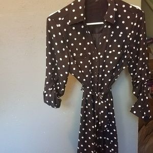 EXPRESS Polka Dot Dress