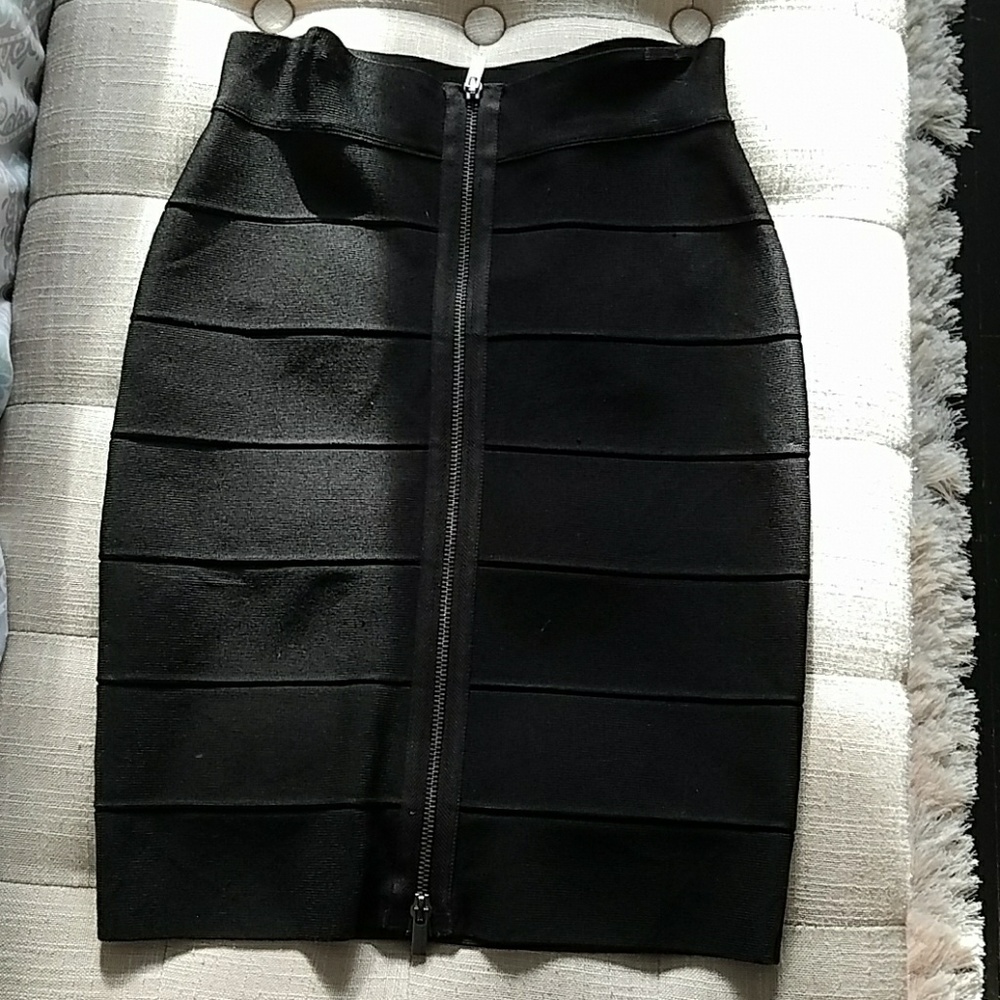 BCBG MaxAzria Black Bandage Skirt xs