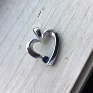 Sapphire Heart Pendant