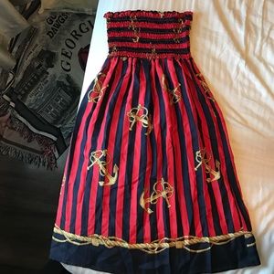 Silk anchor dress by Voom