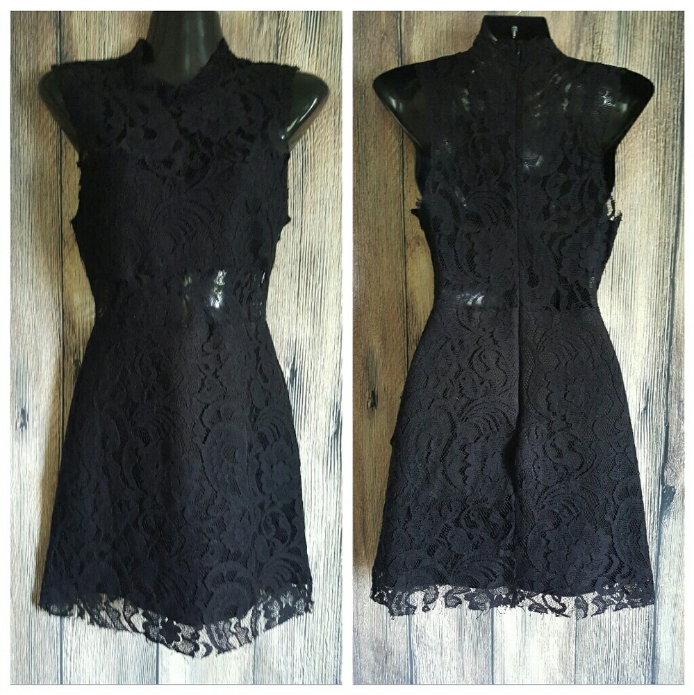 For sienna little black dress lace detail lined  s
