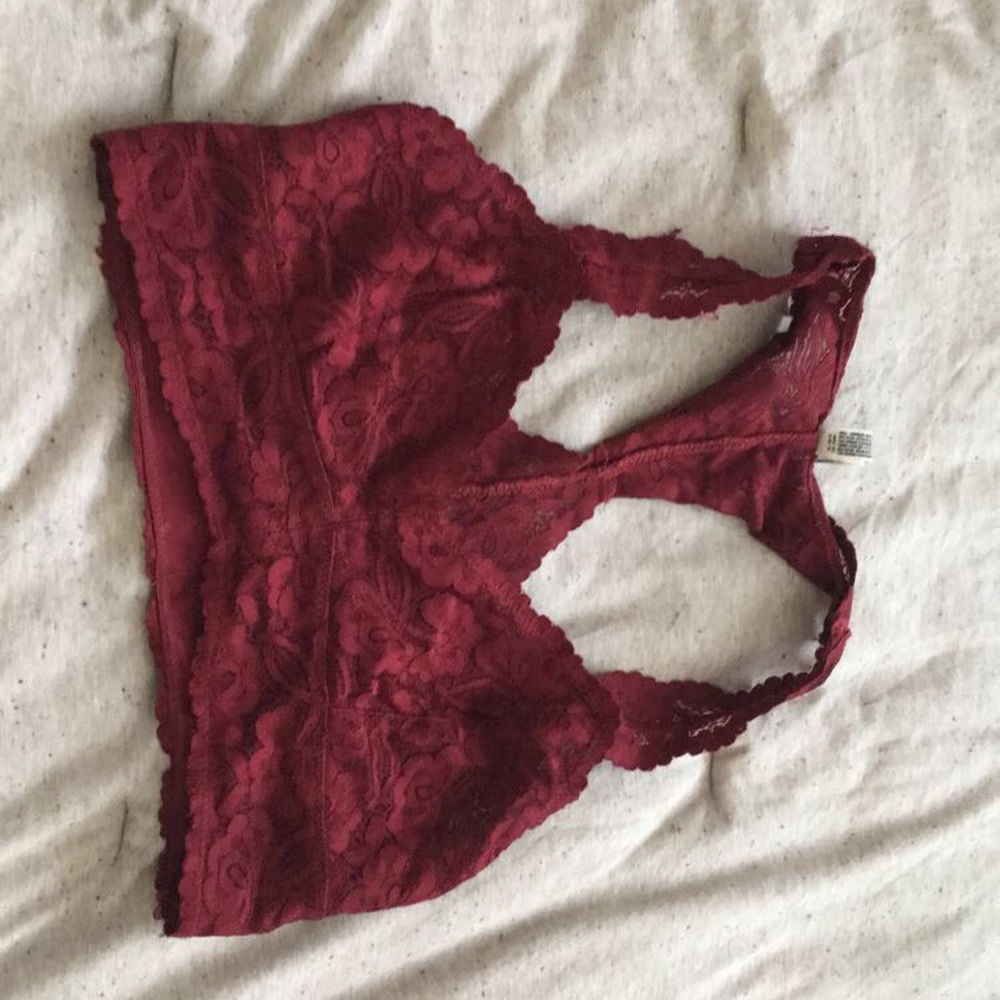 Free people lace halter bralette