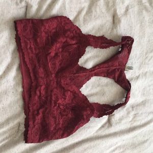 Free people lace halter bralette