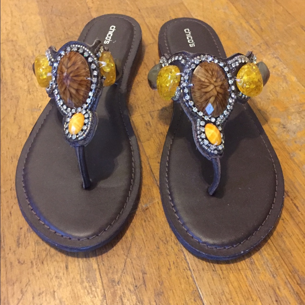 Chico's gemstone sandals