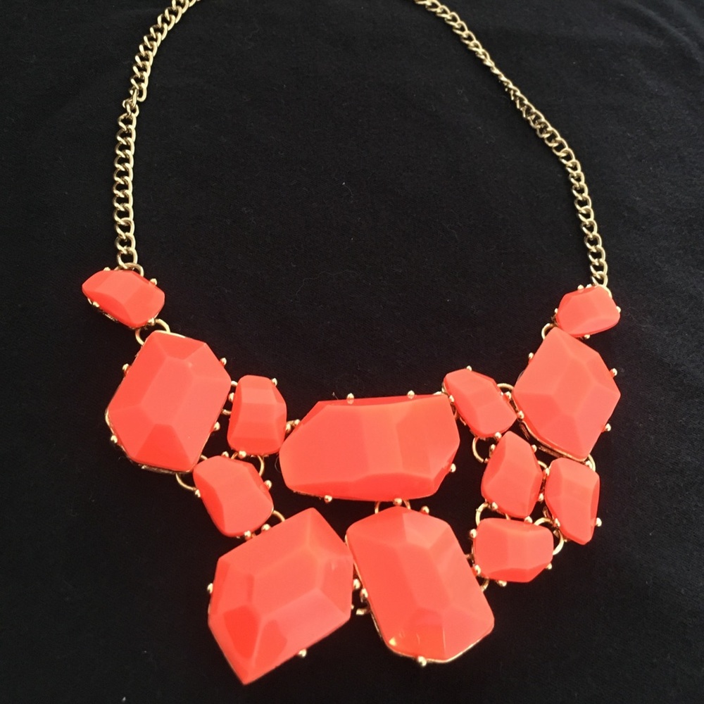 Coral statement necklace