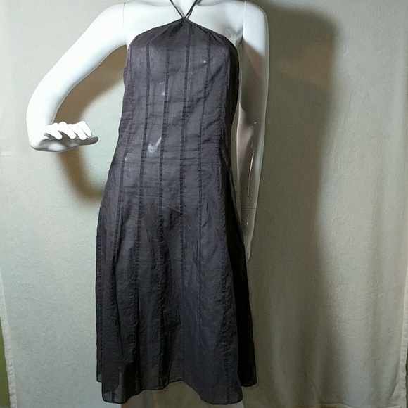 Calvin Klein Swimwear Cotton Brown Halter Dress - Picture 1 of 4