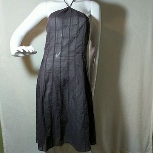 Calvin Klein Swimwear Cotton Brown Halter Dress