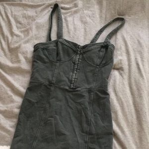 Free people grey bustier bodycon dress