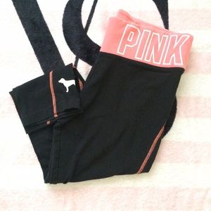 Used VS Pink crop yoga pant